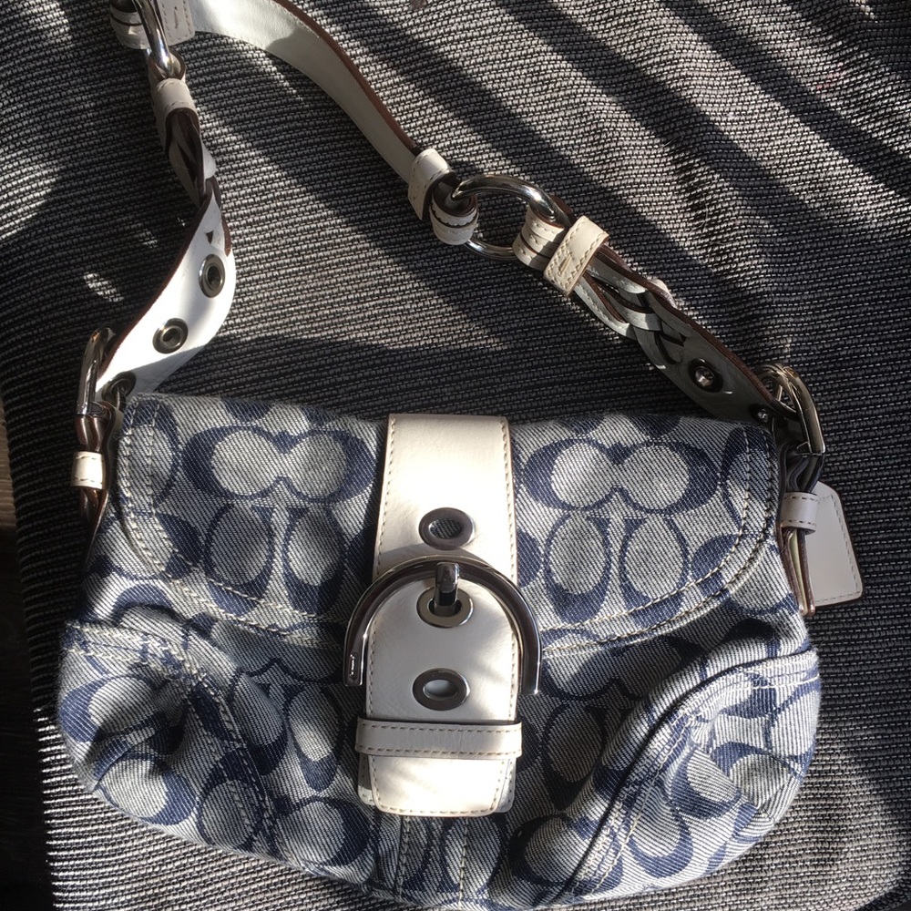 Blue Coach bag never use